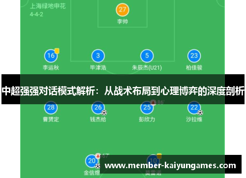 中超强强对话模式解析：从战术布局到心理博弈的深度剖析