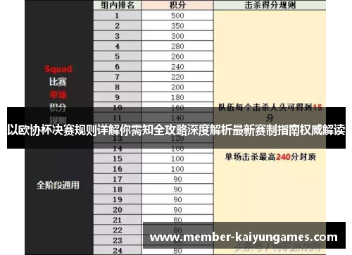 以欧协杯决赛规则详解你需知全攻略深度解析最新赛制指南权威解读