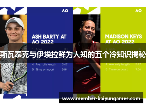 斯瓦泰克与伊埃拉鲜为人知的五个冷知识揭秘